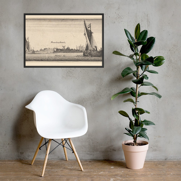 Schenkenschanz - Wenceslaus Hollar - 1642–44 - Photo Paper Framed Poster Museum quality 7724857