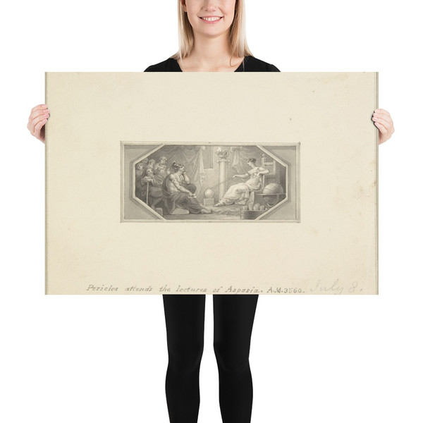 Pericles Attends the Lectures of Aspasia - Edward Francis Burney - 1790–1800 - Photo Paper Poster Museum quality 7744436