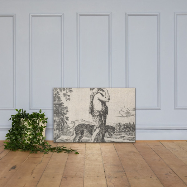 Bacchus, from 'Game of Mythology' (Jeu de la Mythologie) - Stefano della Bella - 1644 - Canvas Museum quality 7704404