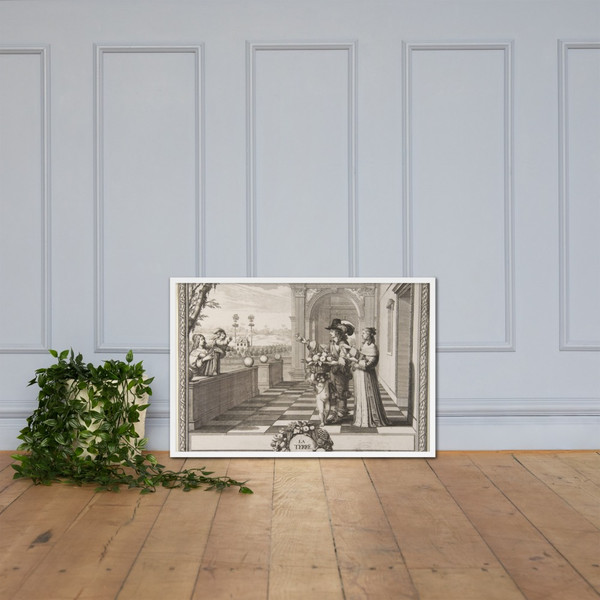 Earth - Abraham Bosse - ca. 1648 - Matte Paper Framed Poster Museum quality 7724797