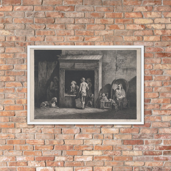 Public Writer - Jean Jacques de Boissieu - 1790 - Matte Paper Framed Poster Museum quality 7745816