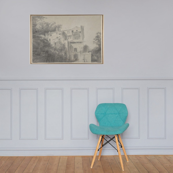 View of the Palazza Madama, Rome (?) - Charles Michel Ange Challe - mid-18th century - Photo Paper Poster Museum quality 7743891