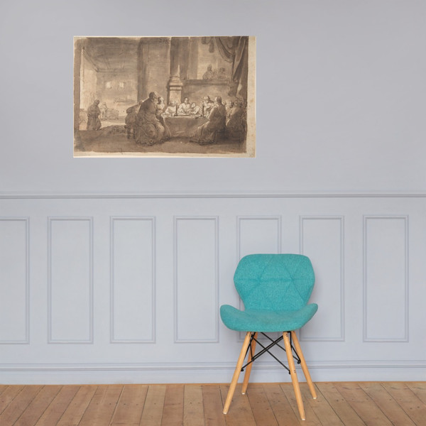 The Last Supper - Claes Moeyaert - 17th century - Paper Poster Museum quality 7740548