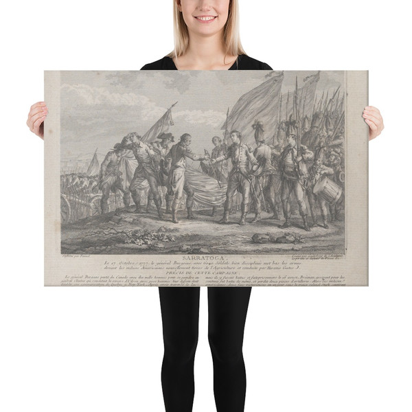 Sarratoga [sic] (October 17, 1777) - Godefroy - ca. 1770 - Canvas Museum quality 7738373