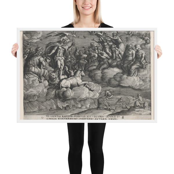 The Triumph of Eternity on Death, from The Triumph of Petrarch - Georg Pencz - Photo Paper Framed Poster Museum quality 7723494
