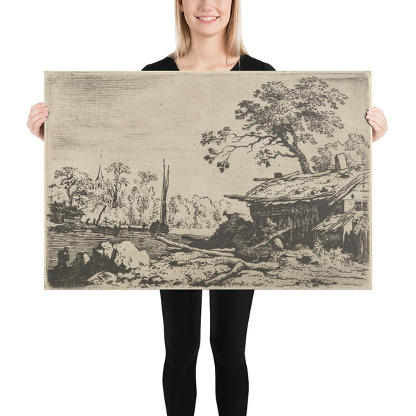 The Ruinous Hut - Allart van Everdingen - Paper Poster Museum quality 7724409