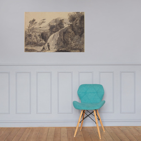 A Harbor - Anonymous, French, 17th century - 17th century - Paper Poster Museum quality 7746386