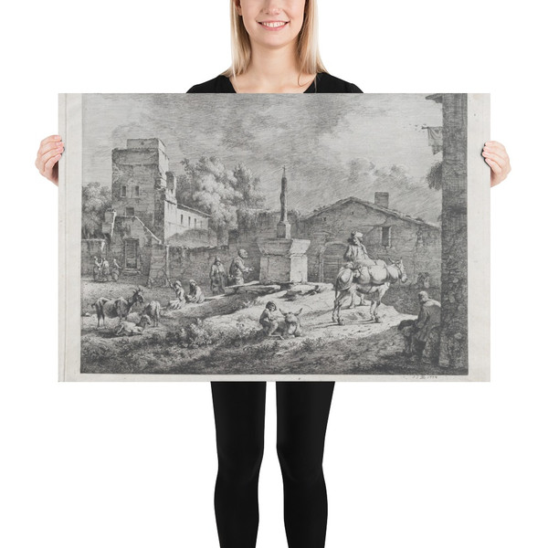 View of Saint-Andéol - Jean Jacques de Boissieu - 1774 - Photo Paper Poster Museum quality 7745850