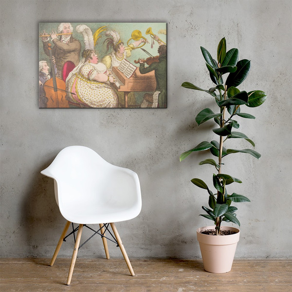 The Pic-Nic Orchestra - James Gillray - April 23, 1802 - Canvas Museum quality 7719958