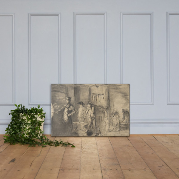 The Forge - James McNeill Whistler - 1861 - Canvas Museum quality 7741805