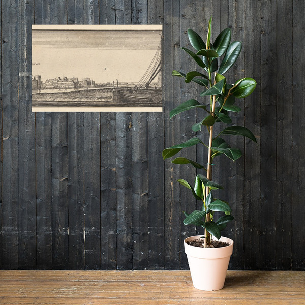 Ruhrort - Wenceslaus Hollar - 1642–44 - Paper Poster Museum quality 7724814