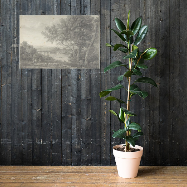 Classical Landscape with Herdsmen in the Foreground - Giovanni Battista ("Titta") Lusieri - 1755–1821 - Photo Paper Poster Museum quality 7744844