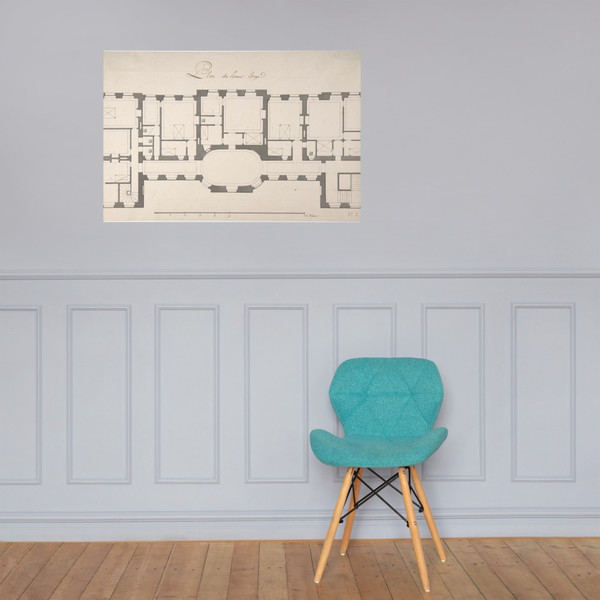 Ground Plan for Second Floor of a Palace - Degana - n.d. - Photo Paper Poster Museum quality 7743819