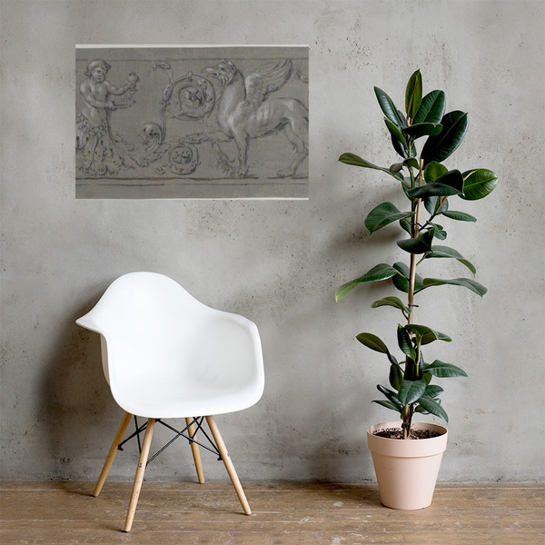 Design for a Decorative Frieze - Anonymous, French, 19th century - ca. 1825–50 - Paper Poster Museum quality 7746897