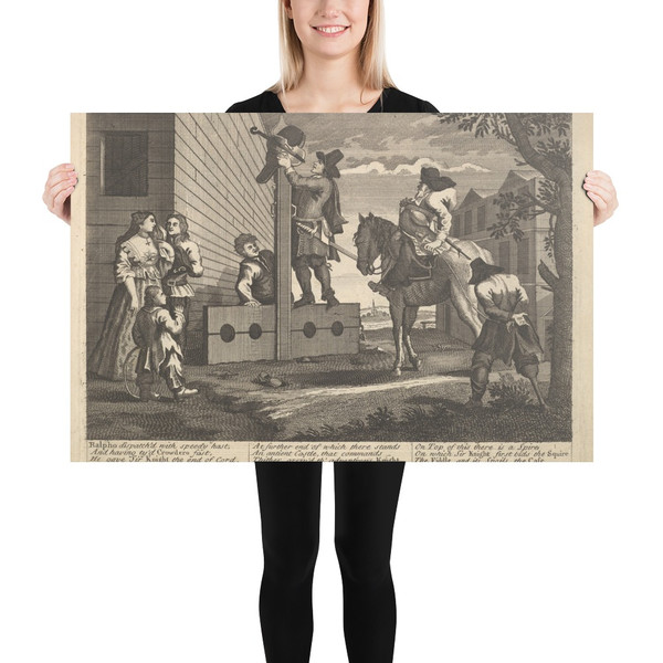 Hudibras Triumphant (Plate 4: Illustrations to Samuel Butler's Hudibras) - William Hogarth - 1725–30 (?) - Paper Poster Museum quality 7747230