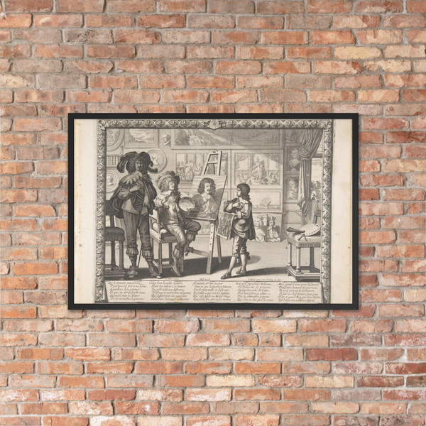 The Painter - Abraham Bosse - ca. 1642 - Photo Paper Framed Poster Museum quality 7747928