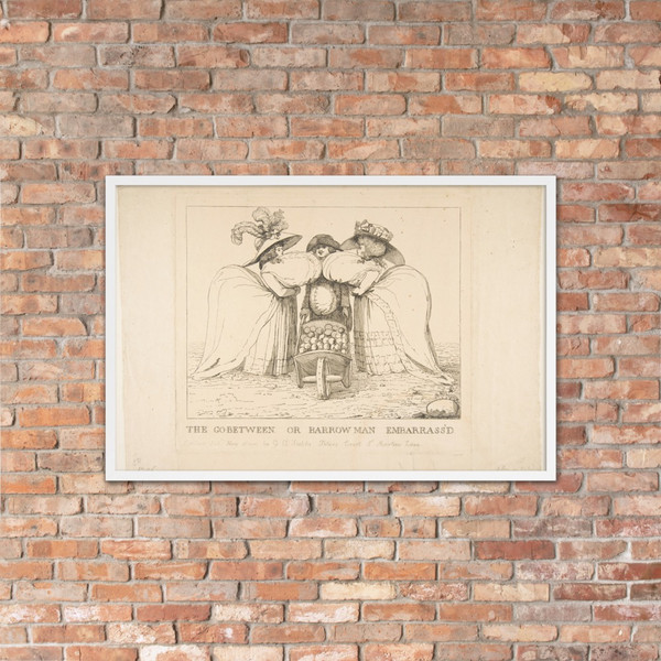 The Go-Between or Barrow Man Embarrass'd - Anonymous, British, 18th century - May 15, 1786 - Matte Paper Framed Poster Museum quality 7746716