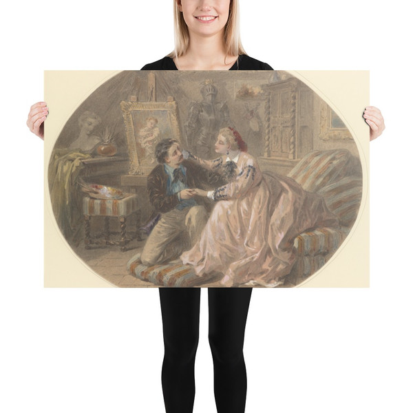 Un Mari qu'on Aime - Paul-Emile-Anthony Morlon - n.d. - Photo Paper Poster Museum quality 7747136