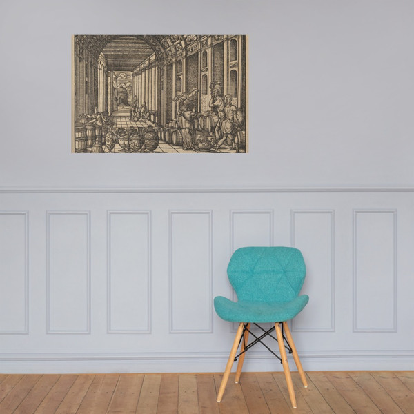 Biblia ad vetustissima exemplaria nunc recens castigata - Jost Amman - 1566 - Photo Paper Poster Museum quality 7742753