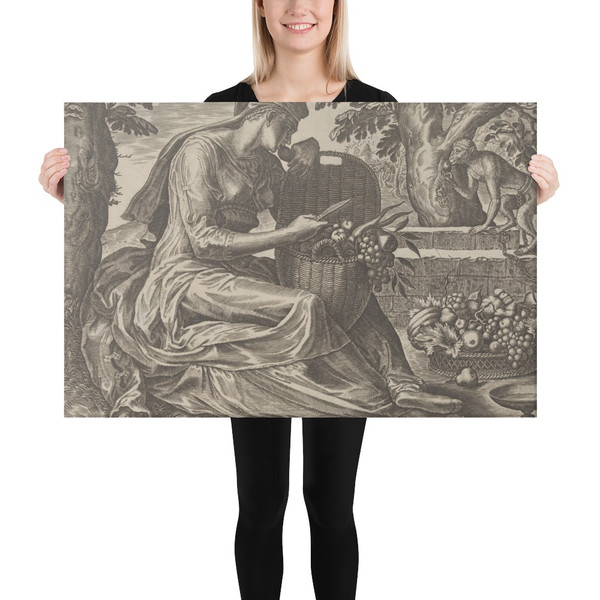 Taste from The Five Senses - Cornelis Cort - 1561 - Canvas Museum quality 7705368