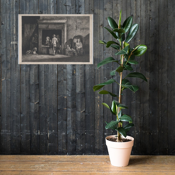 Public Writer - Jean Jacques de Boissieu - 1790 - Paper Poster Museum quality 7745806