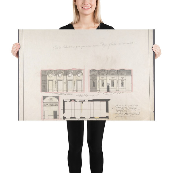 Plan "della nuova Galleria" - Giovanni Battista Silvestri - 1796–1873 - Photo Paper Poster Museum quality 7740226