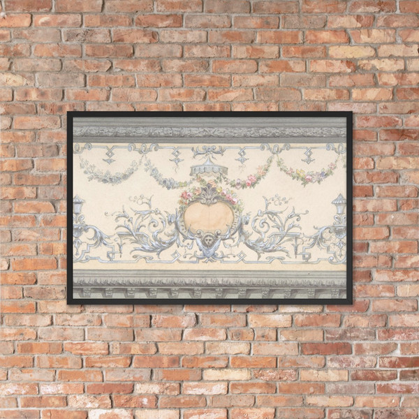 Design for Cove Section - Jules-Edmond-Charles Lachaise - second half 19th century - Photo Paper Framed Poster Museum quality 7748649