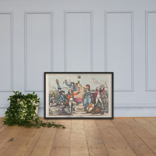 A Touch on the Times - Thomas Rowlandson - December 29, 1788 - Matte Paper Framed Poster Museum quality 7737880