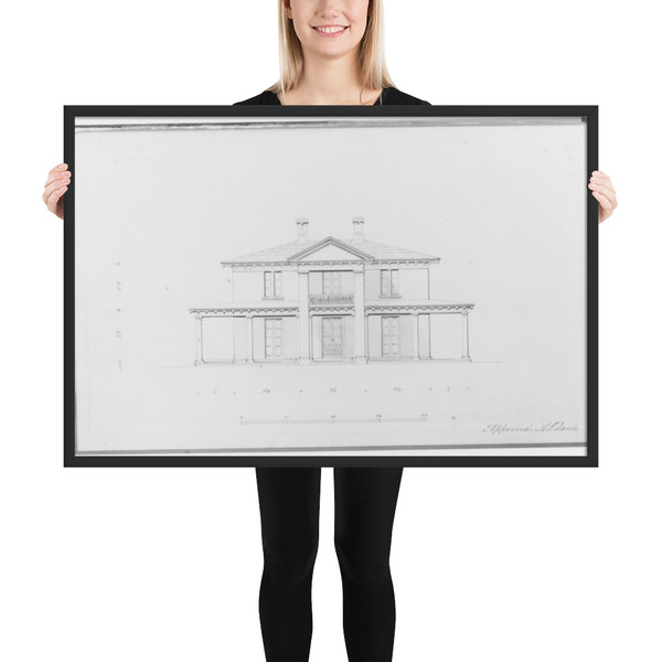 A. J. Davis, Scrapbook VI - Alexander Jackson Davis - n.d. - Matte Paper Framed Poster Museum quality 7737478