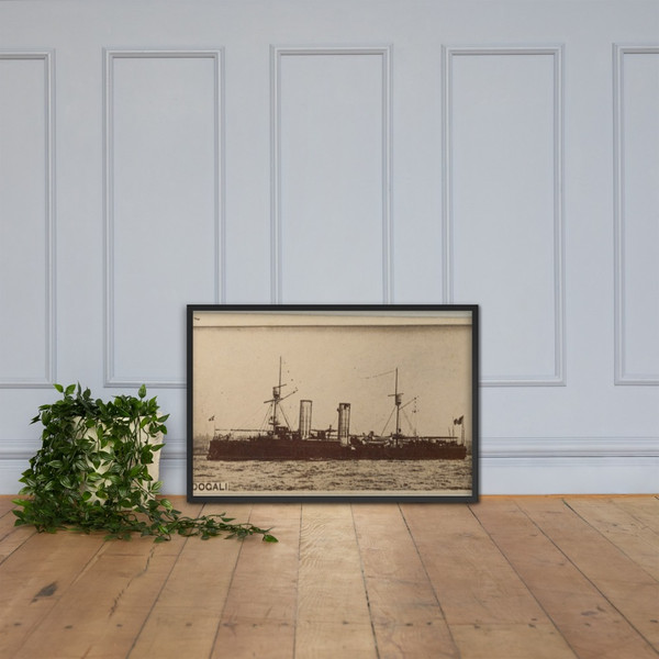 Dogali, from the Famous Ships series (N50) for Virginia Brights Cigarettes - Allen & Ginter - 1895 - Matte Paper Framed Poster Museum quality 7747577