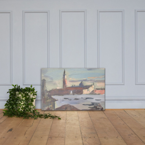 San Giorgio Maggiore, Venice - Hercules Brabazon Brabazon - 1840–1906 - Canvas Museum quality 7744565