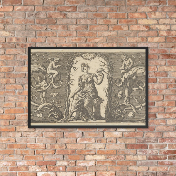 Touch (Tactus), from Quinque Sensuum - Franz Cleyn - ca. 1655 - Photo Paper Framed Poster Museum quality 7724846