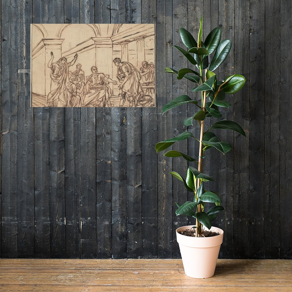 The Clemency of Augustus (Corneille, Cinna, V, 3) - François André Vincent - ca. 1787–88 - Paper Poster Museum quality 7746584