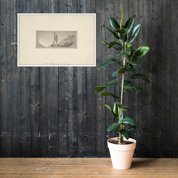 The Colossus of Rhodes - Edward Francis Burney - 1790–1800 - Photo Paper Framed Poster Museum quality 7744389