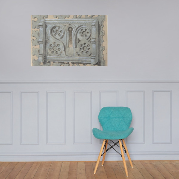 Metal Keyplate for Church - Anonymous, British, 19th century - second half 19th century - Paper Poster Museum quality 7724373