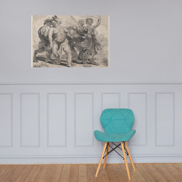 Drunkeness of Bacchus - Jonas Suyderhoef - 1630–77 - Paper Poster Museum quality 7741514