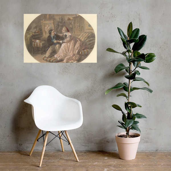 Un Mari qu'on Aime - Paul-Emile-Anthony Morlon - n.d. - Paper Poster Museum quality 7747072