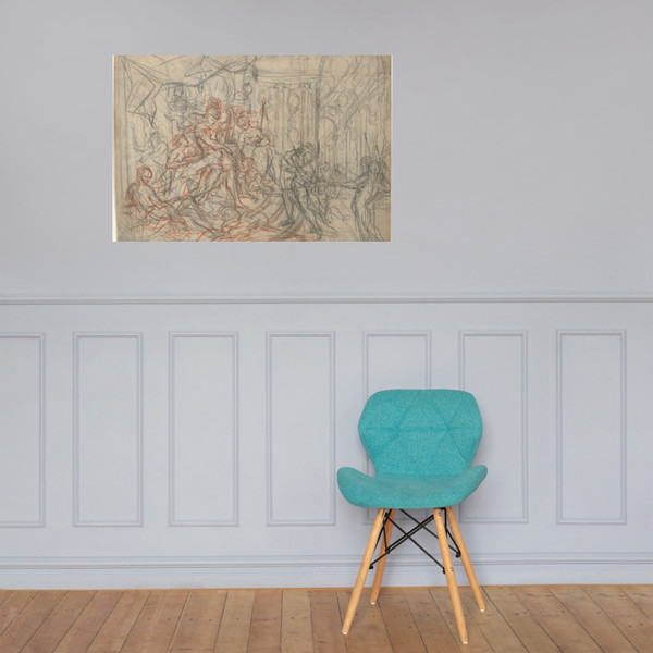 The Arming of Bellona - Laurent Hubert - 18th century - Photo Paper Poster Museum quality 7747211