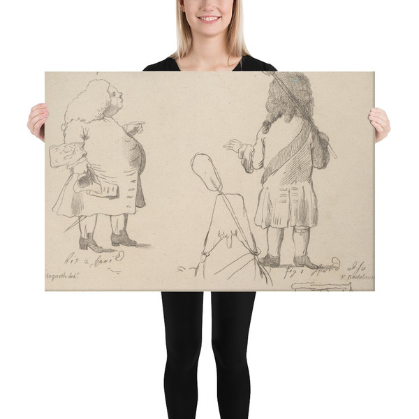 Portraits of Lord Melcombe and Lord Winchelsea - Francesco Bartolozzi - December 22, 1781 - Canvas Museum quality 7704807