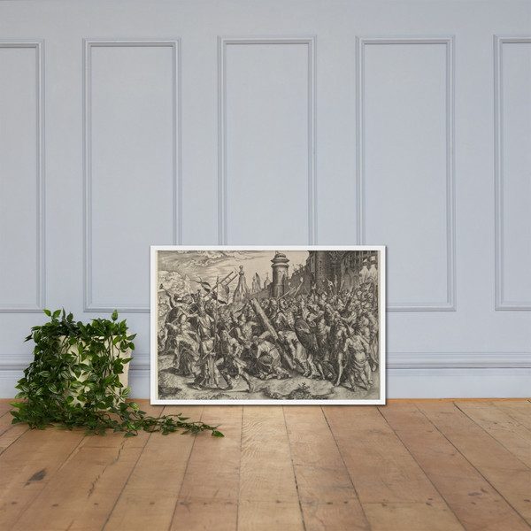 Christ on the Way to Calvary - Hieronymus Bosch - ca. 1560 - Matte Paper Framed Poster Museum quality 7746884