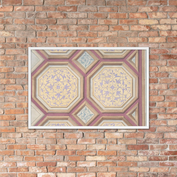 Design for Ceiling, Château de Cangé - Jules-Edmond-Charles Lachaise - second half 19th century - Matte Paper Framed Poster Museum quality 7738376