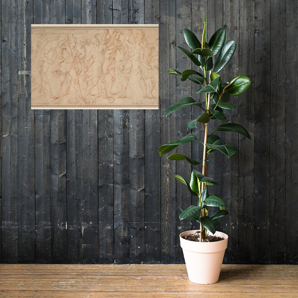 Procession of figures - Carlo Urbino - 1510–85 - Paper Poster Museum quality 7744585