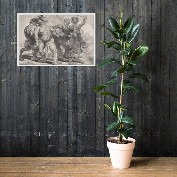 Drunkeness of Bacchus - Peter Paul Rubens - 1630–57 - Photo Paper Framed Poster Museum quality 7741571