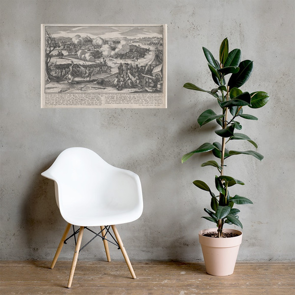 Battle of Saratoga (September 19, 1777) - Johann Martin Will - Photo Paper Poster Museum quality 7738377