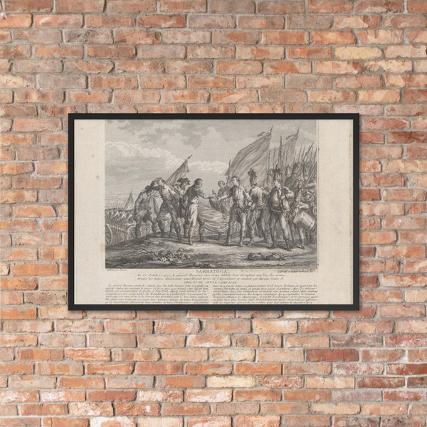 Sarratoga [sic] (October 17, 1777) - Godefroy - ca. 1770 - Matte Paper Framed Poster Museum quality 7738368