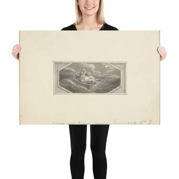Danae and Perseus Exposed - Edward Francis Burney - 1790–1800 - Paper Poster Museum quality 7744349