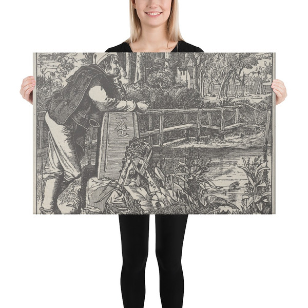 The Old Chartist - Frederick Augustus Sandys - 1862 - Canvas Museum quality 7746881