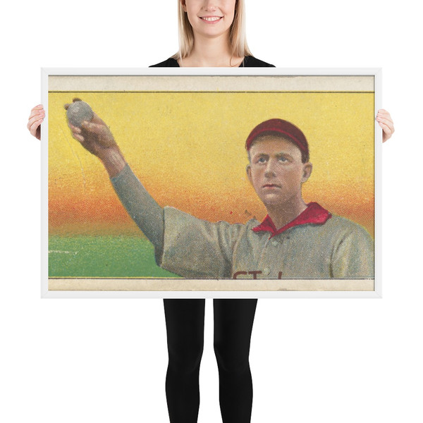 Pelty, St. Louis, American League, from the White Border series (T206) for the American Tobacco Company - American Tobacco Company - 1909–11 - Matte Paper Framed Poster Museum quality 7724149