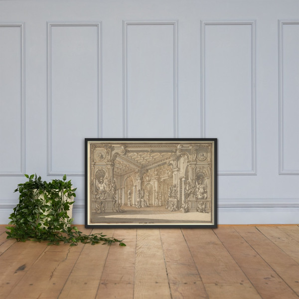 Design for a Stage Set - Carlo Zucchi the Younger - 1728?–?1795 - Photo Paper Framed Poster Museum quality 7744342