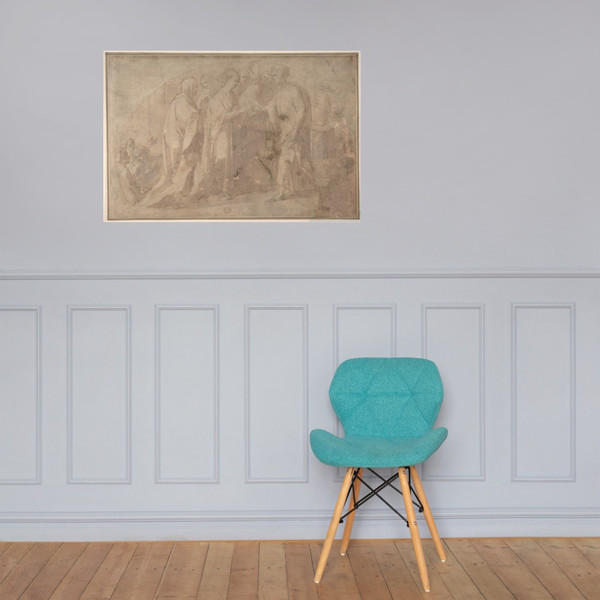 The Marriage of the Virgin (Lunette) - Giorgio Picchi, the Younger - 1580–1600 - Paper Poster Museum quality 7746228